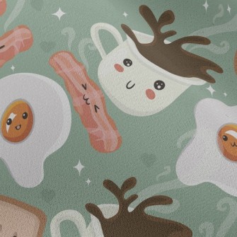 Cute Breakfast Food Chiffon