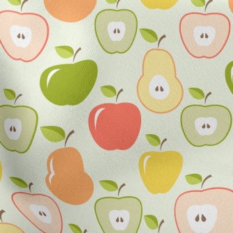 Colorful Apples And Pears Stretch Ponte