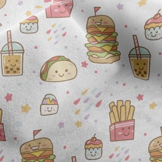 Burger Fries Bubble Tea Micro Fleece