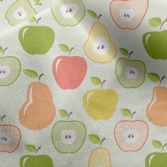 Colorful Apples And Pears Micro Fleece