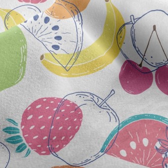 Colorful Fruit Micro Fleece