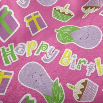 Eggplant Birthday Gift Minky