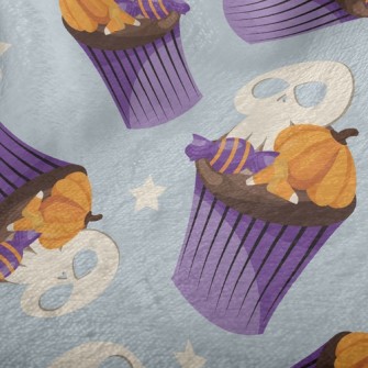Skull Pumpkin Candies Minky