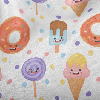 Playful Expression Ice Cream Minky