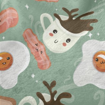 Cute Breakfast Food Minky