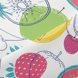 Colorful Fruit Piqué