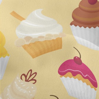 Delicious Cupcakes Lightweight Performance Linen