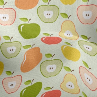 Colorful Apples And Pears Lightweight Performance Linen
