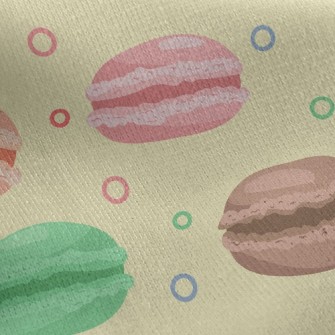 Circle Macarons Jersey Backed Fleece