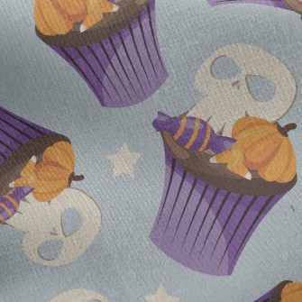 Skull Pumpkin Candies Jersey Backed Fleece