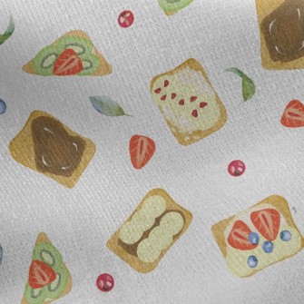 Creative Fruit Bread Jersey Backed Fleece