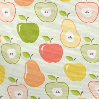 Colorful Apples And Pears Pongee