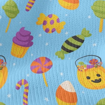 Pumpkin Lollipops Stretch Jersey