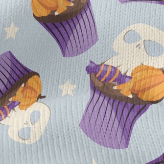 Skull Pumpkin Candies Stretch Jersey