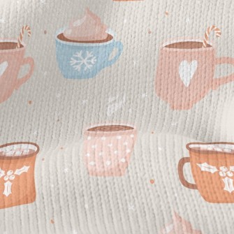 Marshmallow Cocoa Stretch Jersey