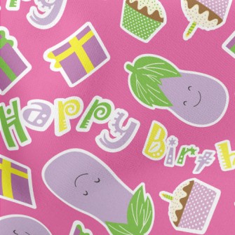 Eggplant Birthday Gift Lightweight Cotton Poplin