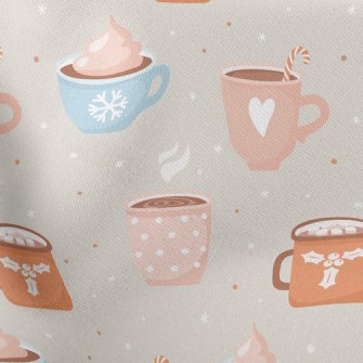 Marshmallow Cocoa Lightweight Cotton Poplin