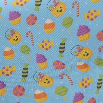 Pumpkin Lollipops Midweight Cotton Poplin