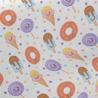 Playful Expression Ice Cream Midweight Cotton Poplin