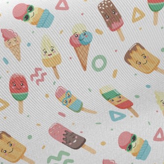 Kawaii Ice Cream Midweight Cotton Poplin