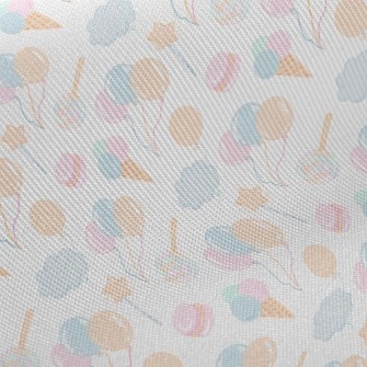 Balloons And Desserts Midweight Cotton Poplin