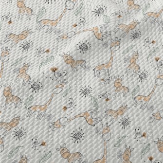 Giraffe With Special Stripes Birdseye Piqué