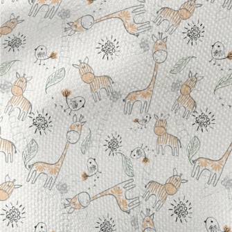 Giraffe With Special Stripes Waterproof Canvas