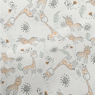 Giraffe With Special Stripes Performance Linen