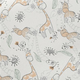 Giraffe With Special Stripes Twill