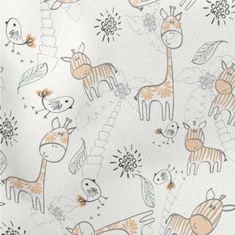 Giraffe With Special Stripes Stretch Ponte