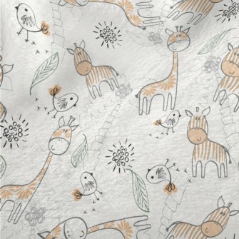 Giraffe With Special Stripes Minky