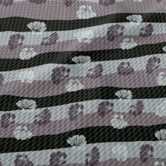 Delicate Dark Florals Birdseye Piqué