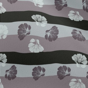 Delicate Dark Florals Chiffon