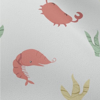 Red Crab And Shrimp Next To Se Chiffon