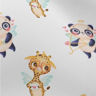 Panda And Cupid The Giraffe Chiffon