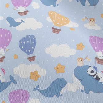 Blue Whale Taxi In The Sky Chiffon