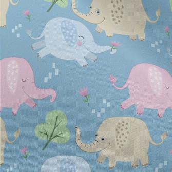 Naughty Colorful Baby Elephant Chiffon
