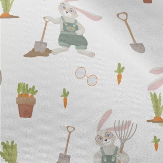 Rabbit Is Planting Carrots Chiffon