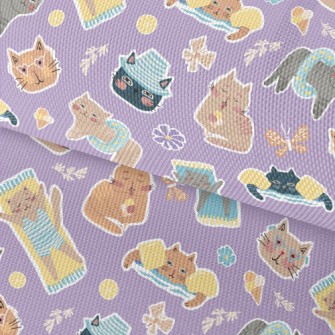 Cat Enjoying Summer On The Bea Waterproof Oxford