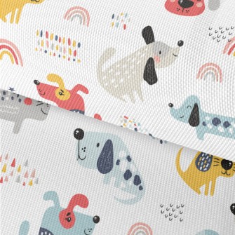Naughty And Funny Colorful Pup Waterproof Oxford