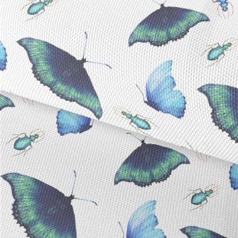 Hand Drawn Colorful Butterfly Waterproof Oxford