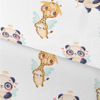 Panda And Cupid The Giraffe Waterproof Oxford