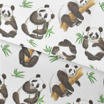 Pandas Are Enjoying A Feast Waterproof Oxford