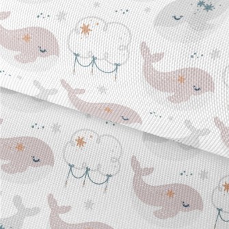 Cute Whale Clouds And Stars Waterproof Oxford