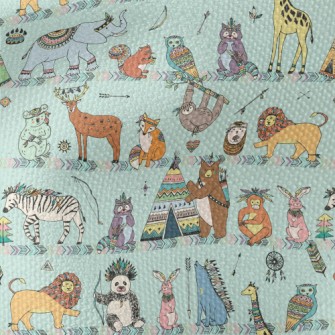 Ethnic Style Safari Waterproof Canvas
