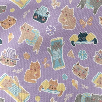 Cat Enjoying Summer On The Bea Waterproof Canvas