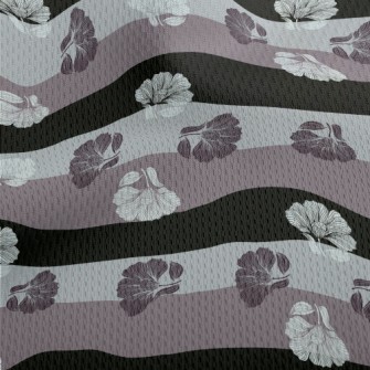 Delicate Dark Florals Athletic Mesh Flat Back