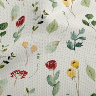 Mini Wildflowers In A Watercol Athletic Mesh Flat Back