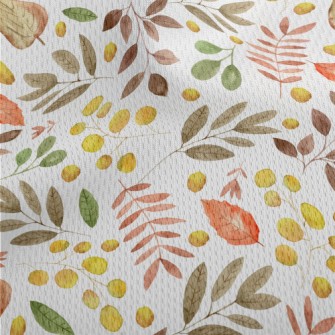 Autumn Leaves In Watercolor St Athletic Mesh Flat Back