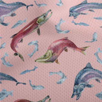 Weird And Special Fish Athletic Mesh Flat Back